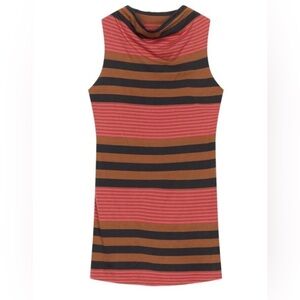 Patagonia Pink Fitted Sleeveless Cowl Neck Tank Top Dress
